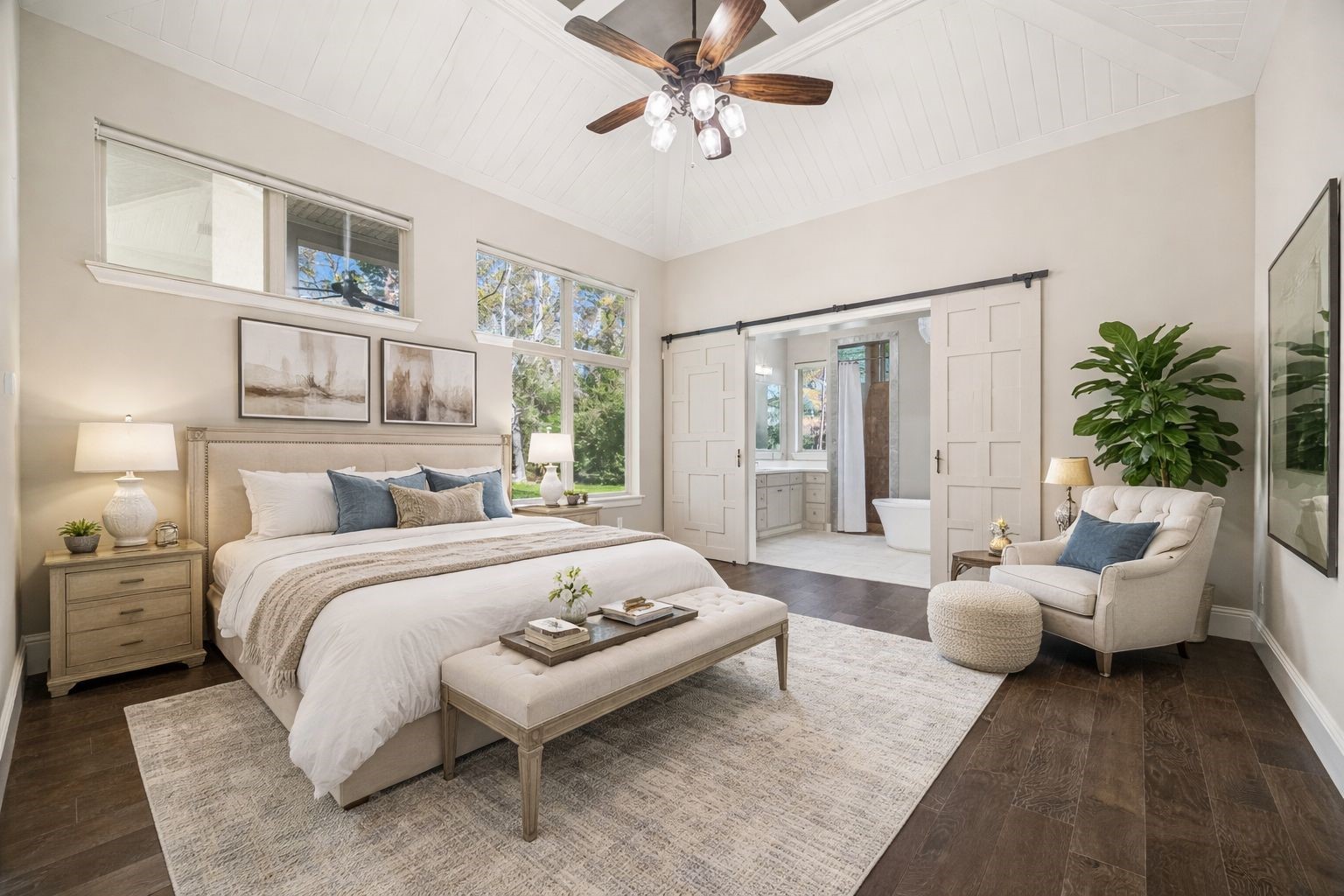 21018 Kings River Point Kingwood, TX 77346 - Photo 27 of 50 Virtually staged primary bedroom