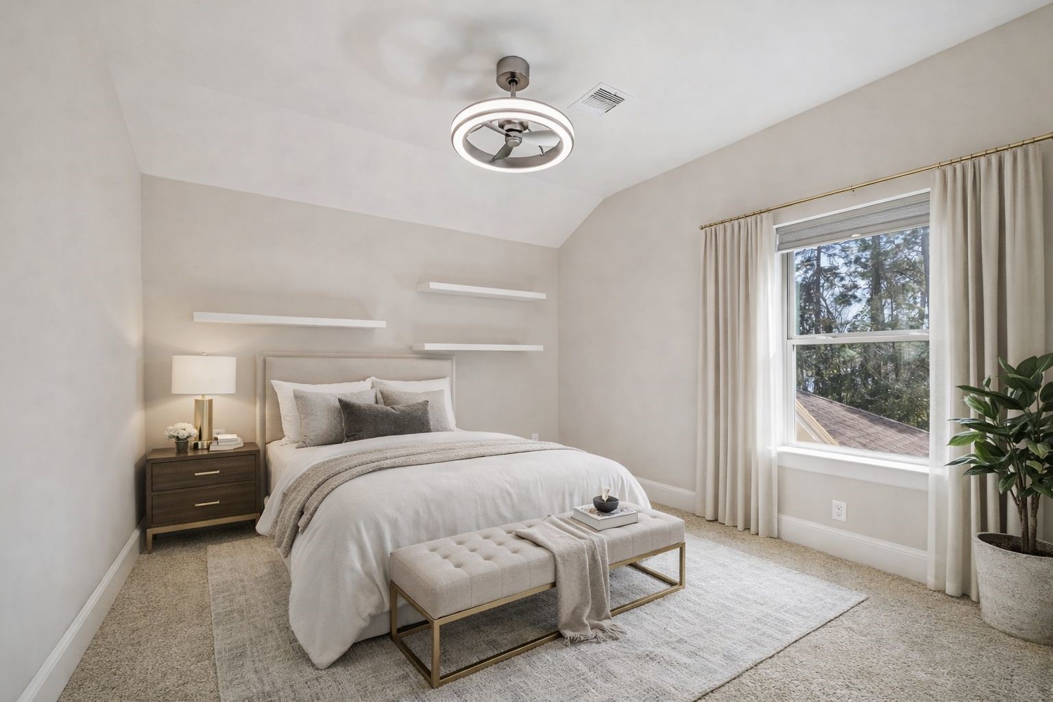 21018 Kings River Point Kingwood, TX 77346 - Photo 41 of 50 a bedroom with a bed and a window