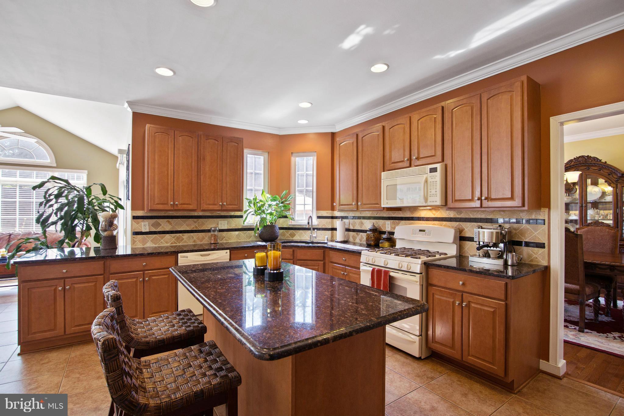 8327 Academy Road Ellicott City, MD 21043 - Photo 4 of 30 Granite counters and tile backsplash