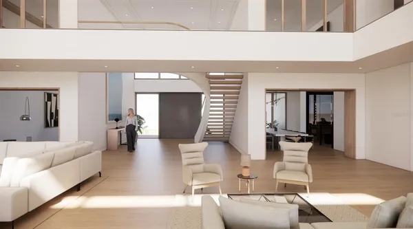 a view of house with patio outdoor seating and plants