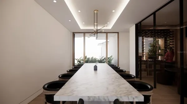 a view of an empty room