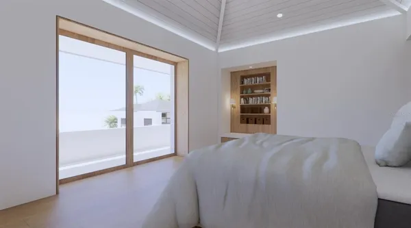 a room with a sink and a mirror