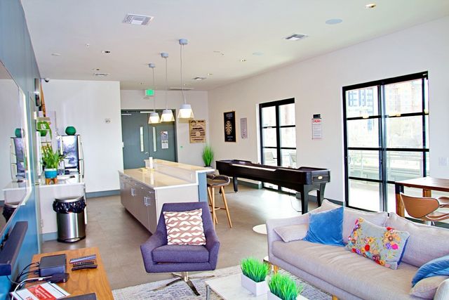 a room with musical instruments