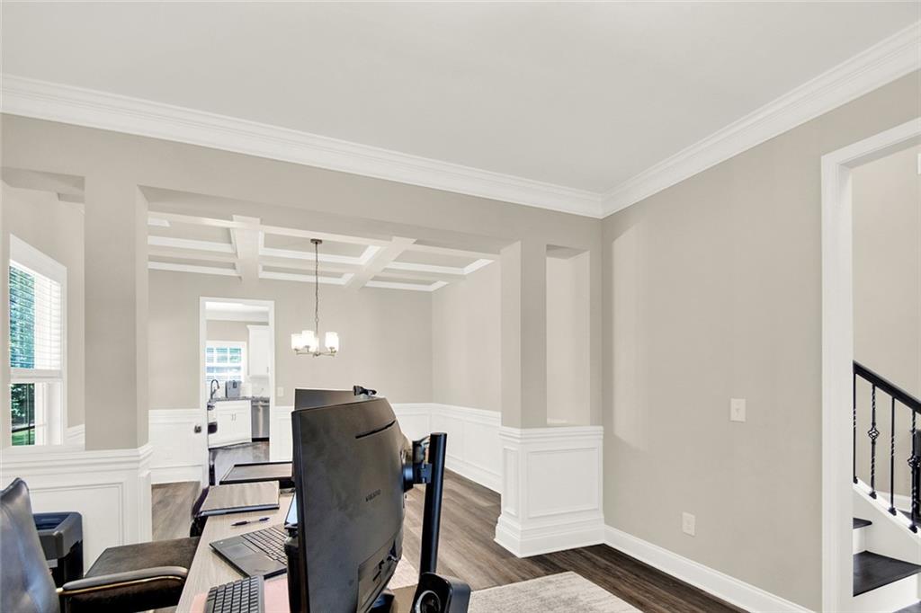 407 Corinth Church Road Winder, GA 30680 - Photo 13 of 66 a view of a dining room with furniture and windows