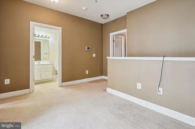 a view of an empty room