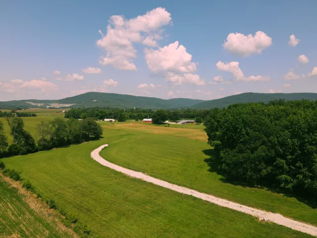 a view of a lake and a houses