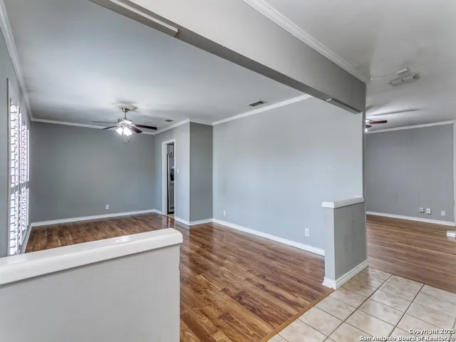 a view of livingroom with hallway and hallway