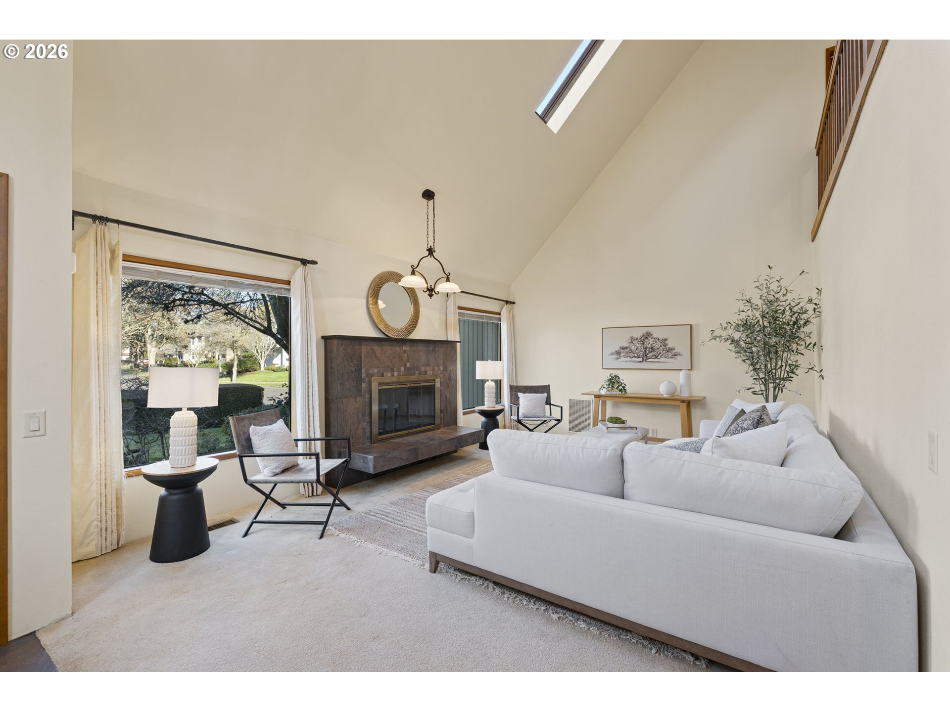 847 Fairway View Drive Eugene, OR 97401 - Photo 4 of 28 a living room with furniture and a fireplace