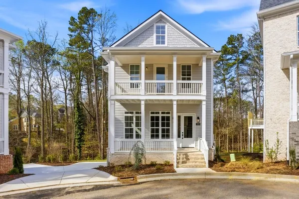 a front view of a house