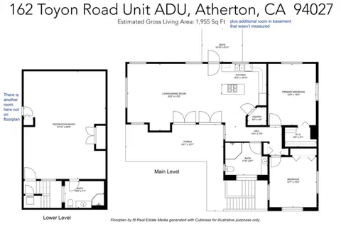 $7,900 | 162 Toyon Road, Unit ADU, Atherton, CA 94027