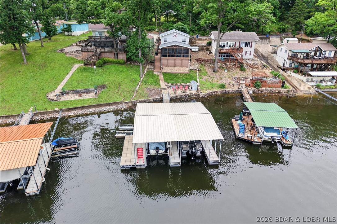 27523 Shorty Road Barnett, MO 65011 - Photo 39 of 60 Aerial lakeside view