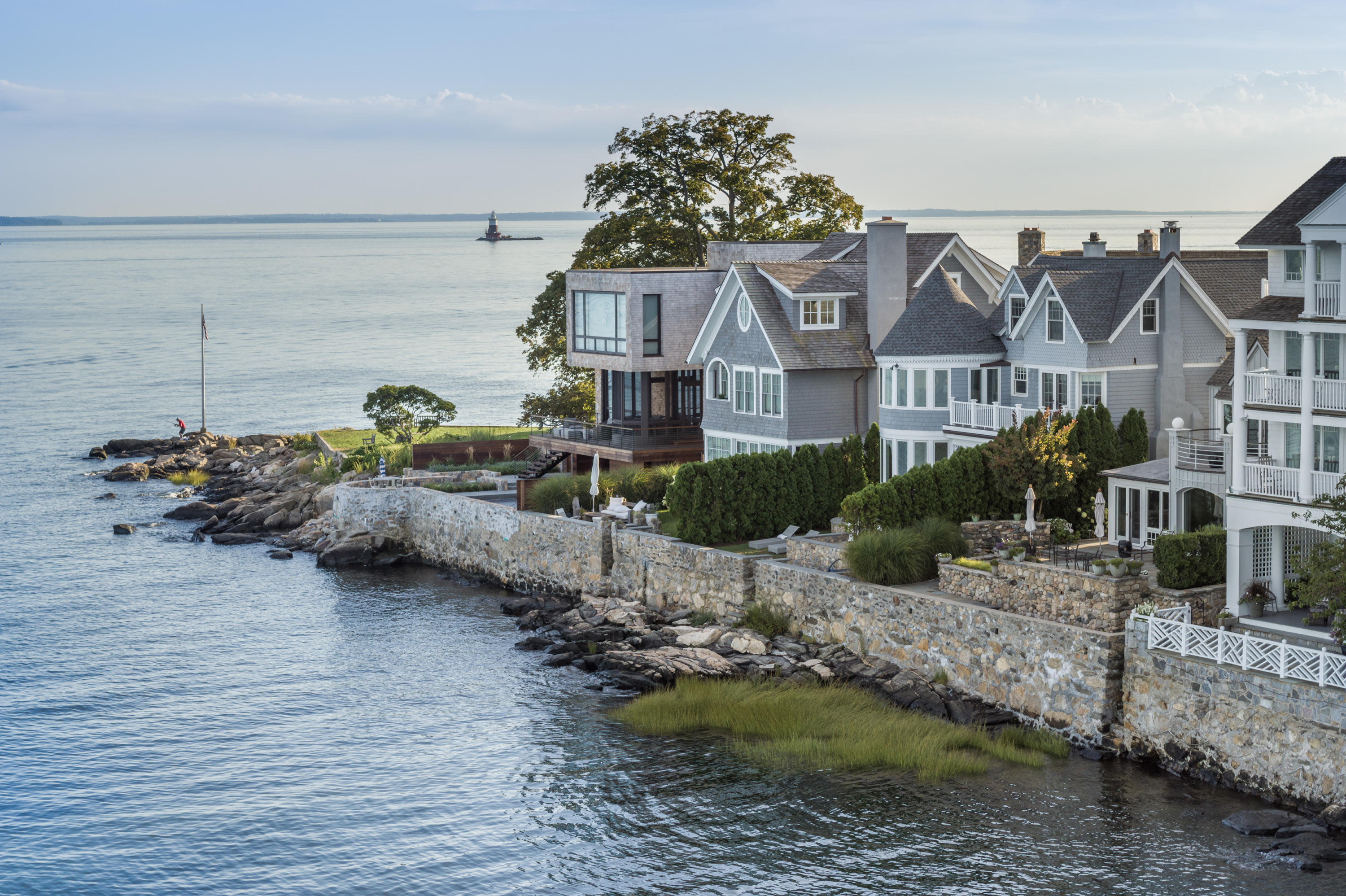 17 Rocky Point Road Rowayton, CT 06853 - Photo 24 of 25 a view of a house with a yard and sitting area