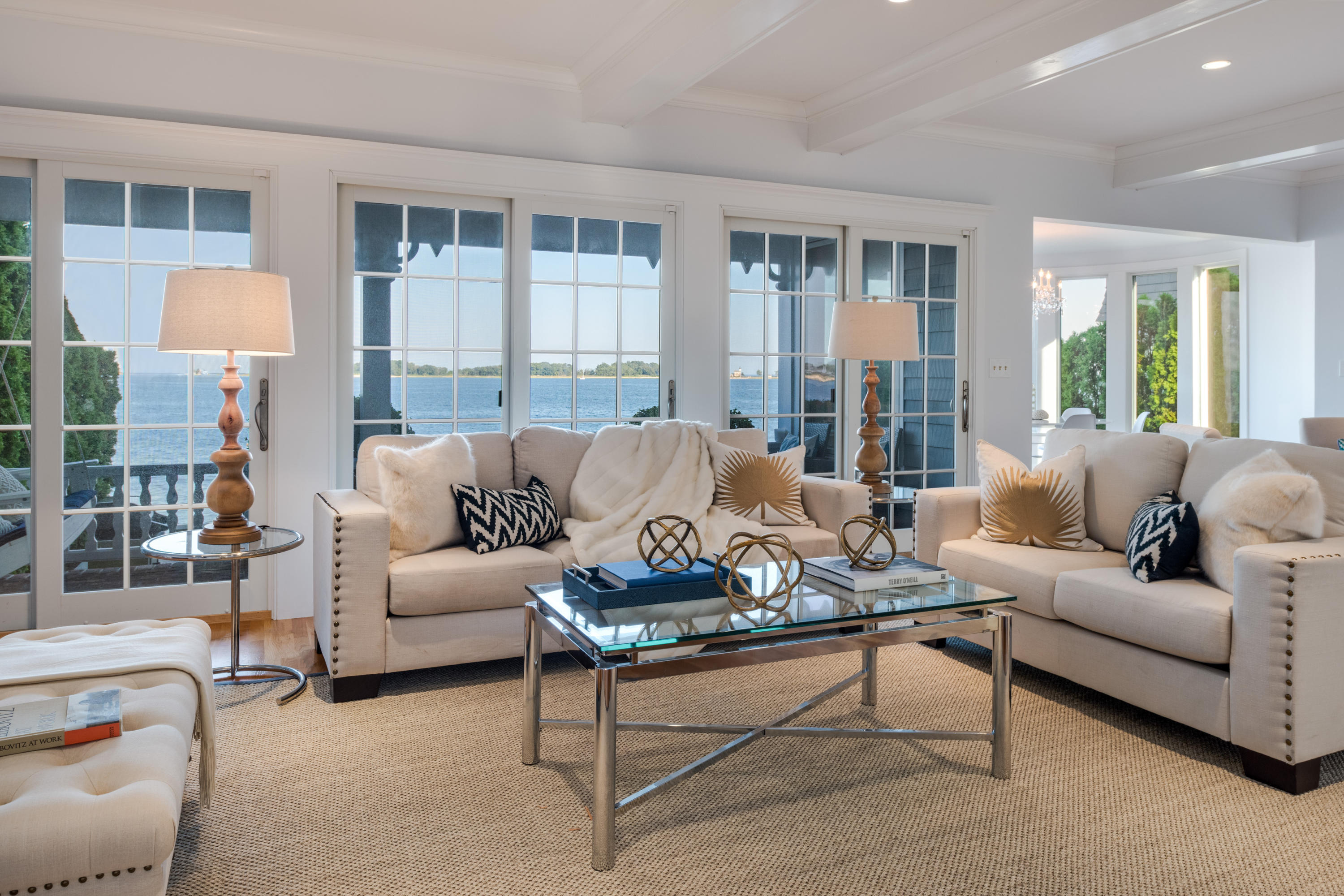 17 Rocky Point Road Rowayton, CT 06853 - Photo 3 of 25 a living room with furniture and a large window