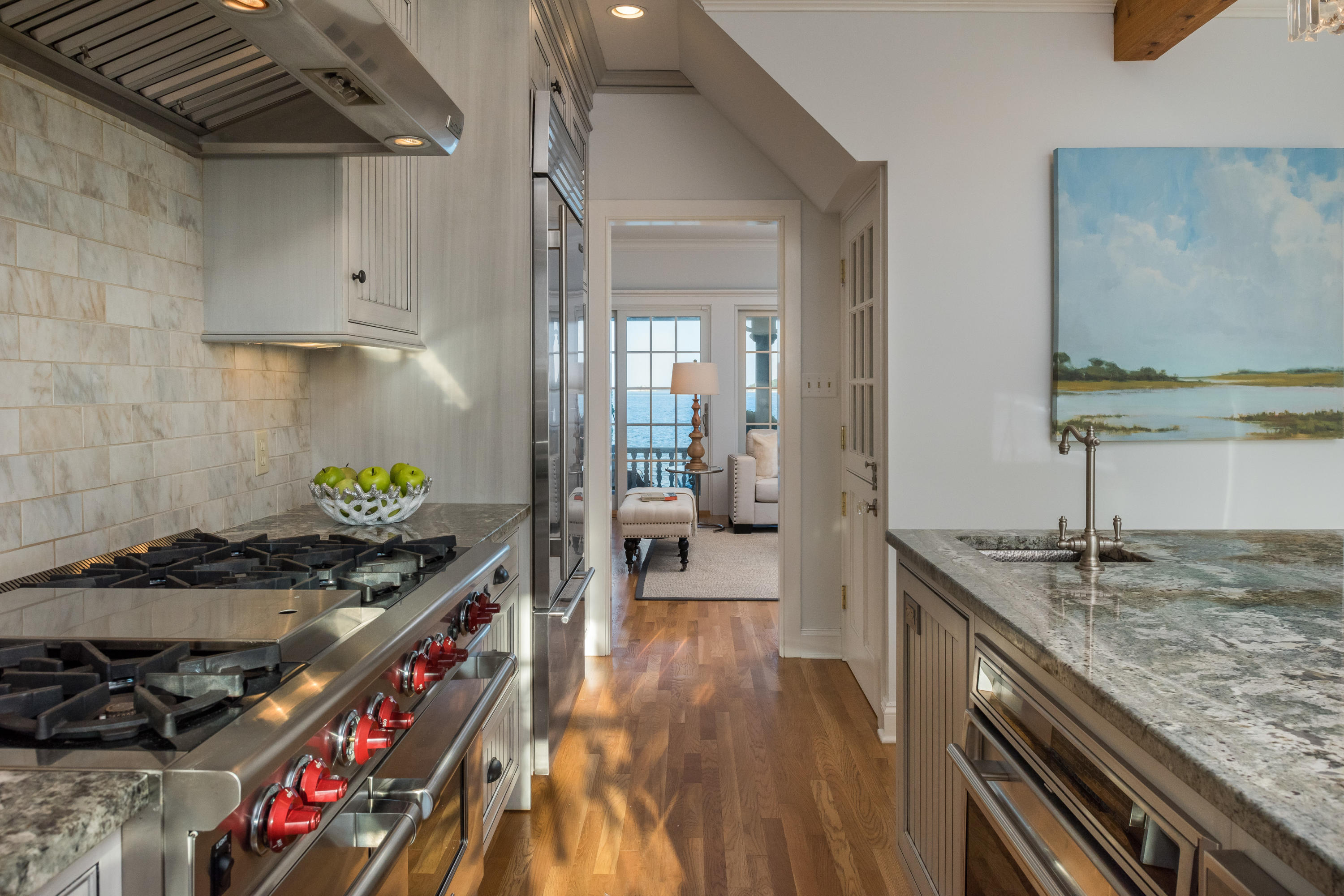 17 Rocky Point Road Rowayton, CT 06853 - Photo 9 of 25 a kitchen with stainless steel appliances granite countertop a stove and a sink