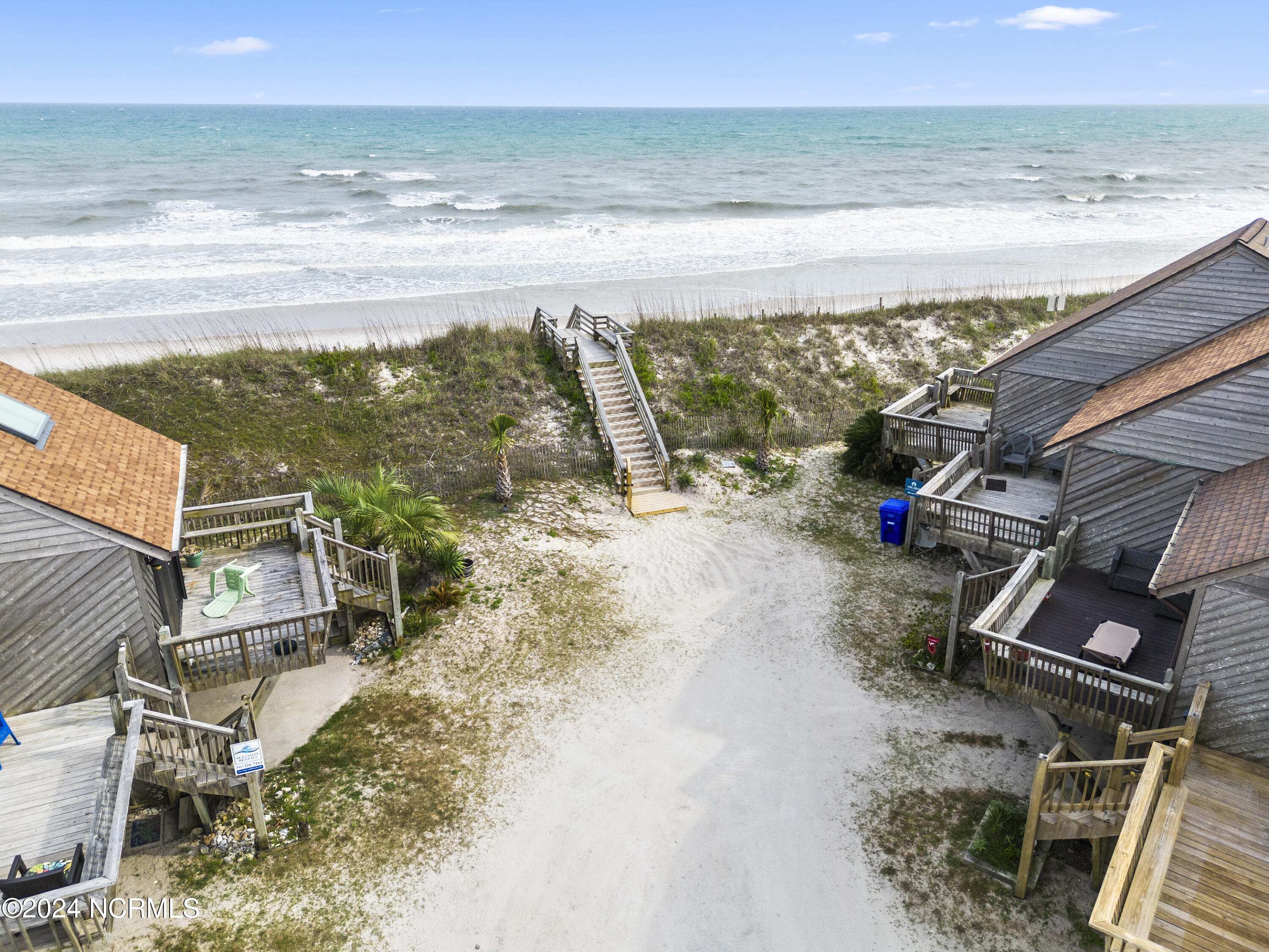 892 New River Inlet Road, Unit 9 North Topsail Beach, NC 28460 - Photo 67 of 74 Drone Aerial of Beach Access