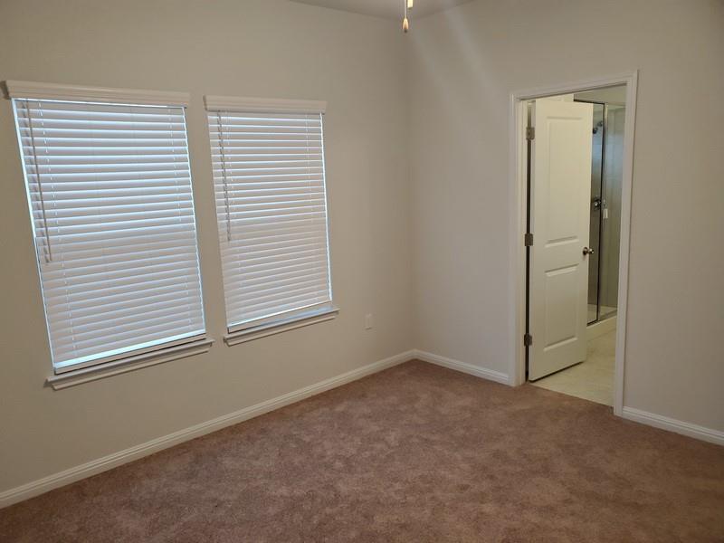 6404 Gunflint Drive Austin, TX 78747 - Photo 17 of 21 A well-lit bedroom with soft carpeting connects seamlessly to an adjoining private bathroom.