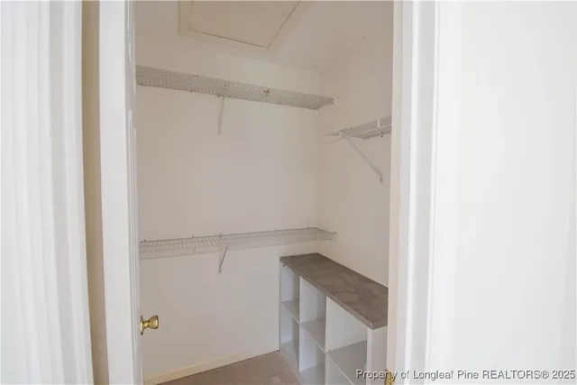 a view of walk in closet