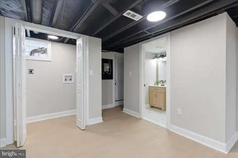 a utility room with a sink
