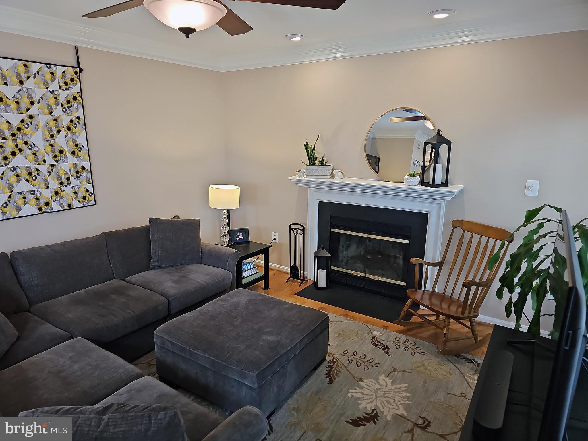 13903 Wild Raspberry Court Gainesville, VA 20155 - Photo 21 of 64 Living Room, wood burning fireplace, real oak flr