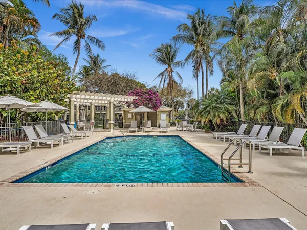 swimming pool with outdoor seating