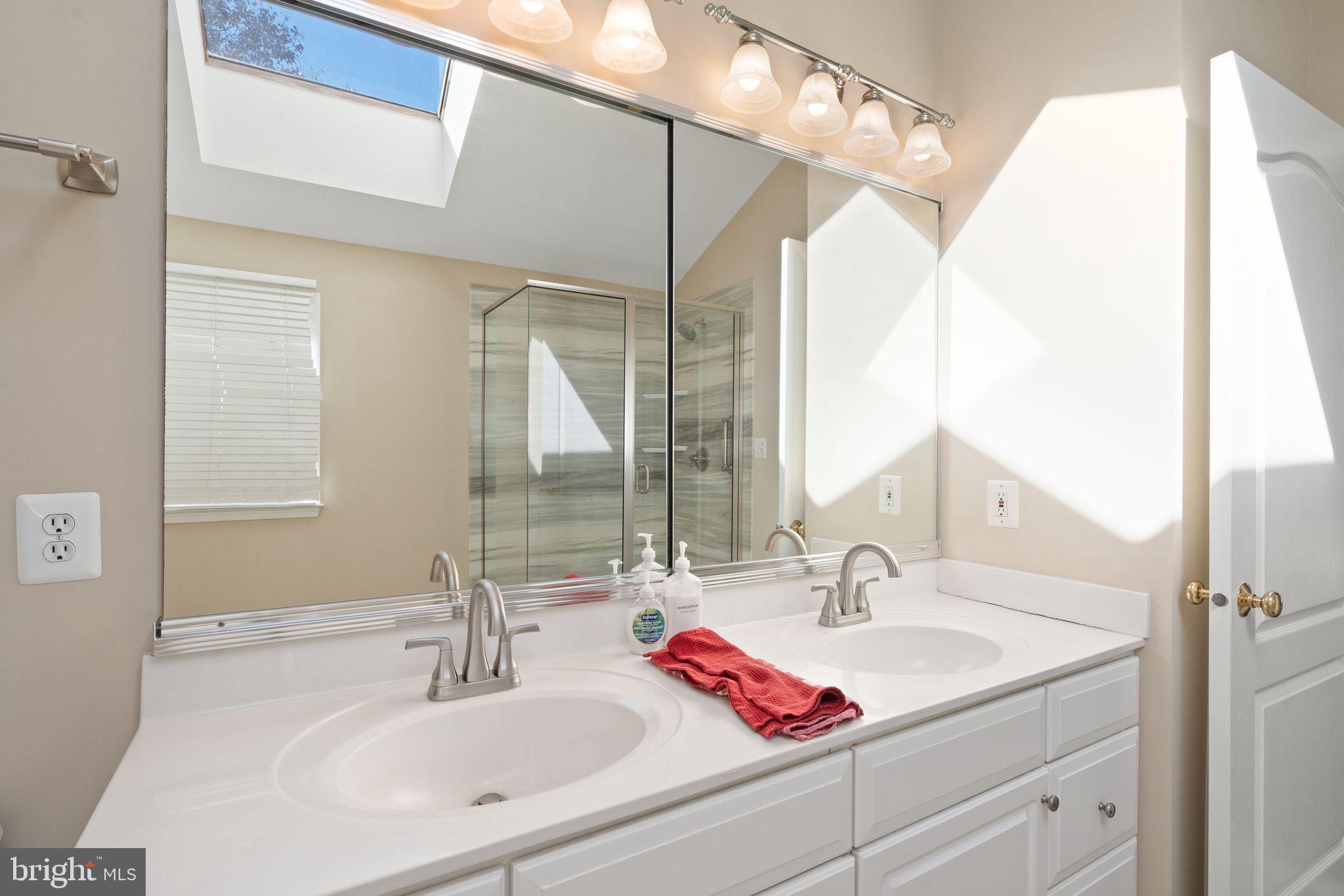 1327 Murray Downs Way Reston, VA 20194 - Photo 34 of 66 a bathroom with a sink and a mirror