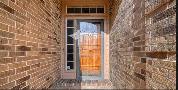 a view of a door with a glass door