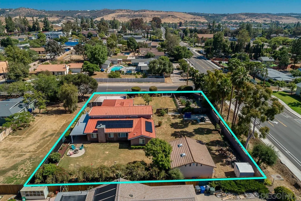 13610 Putney Road Poway, CA 92064 - Photo 57 of 62 an aerial view of a house with a swimming pool