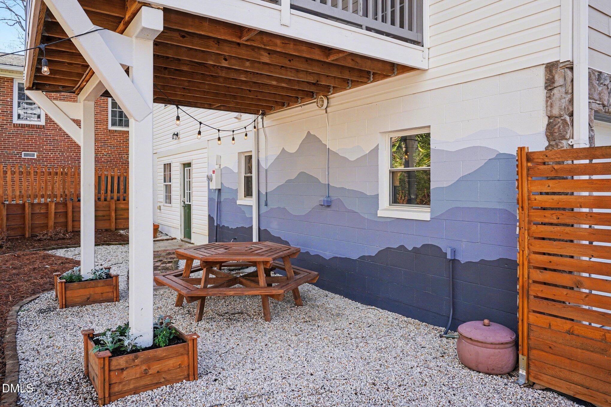 3400 Octavia Street Raleigh, NC 27606 - Photo 29 of 36 a backyard of a house with outdoor seating