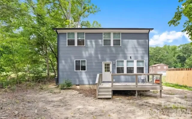 a backyard of a house