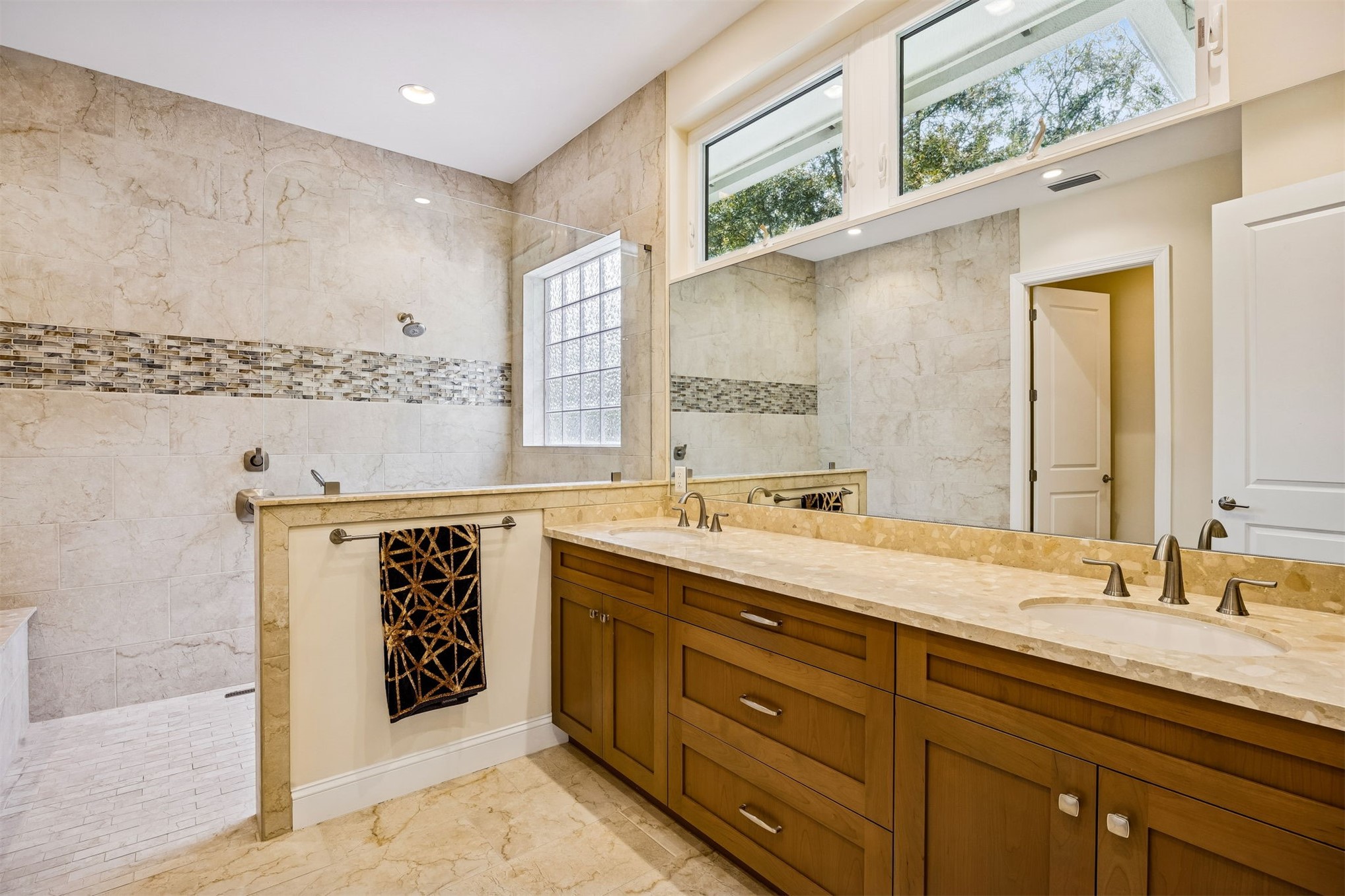 2117 Alachua Street Fernandina Beach, FL 32034 - Photo 33 of 52 a bathroom with a sink double vanity and a mirror