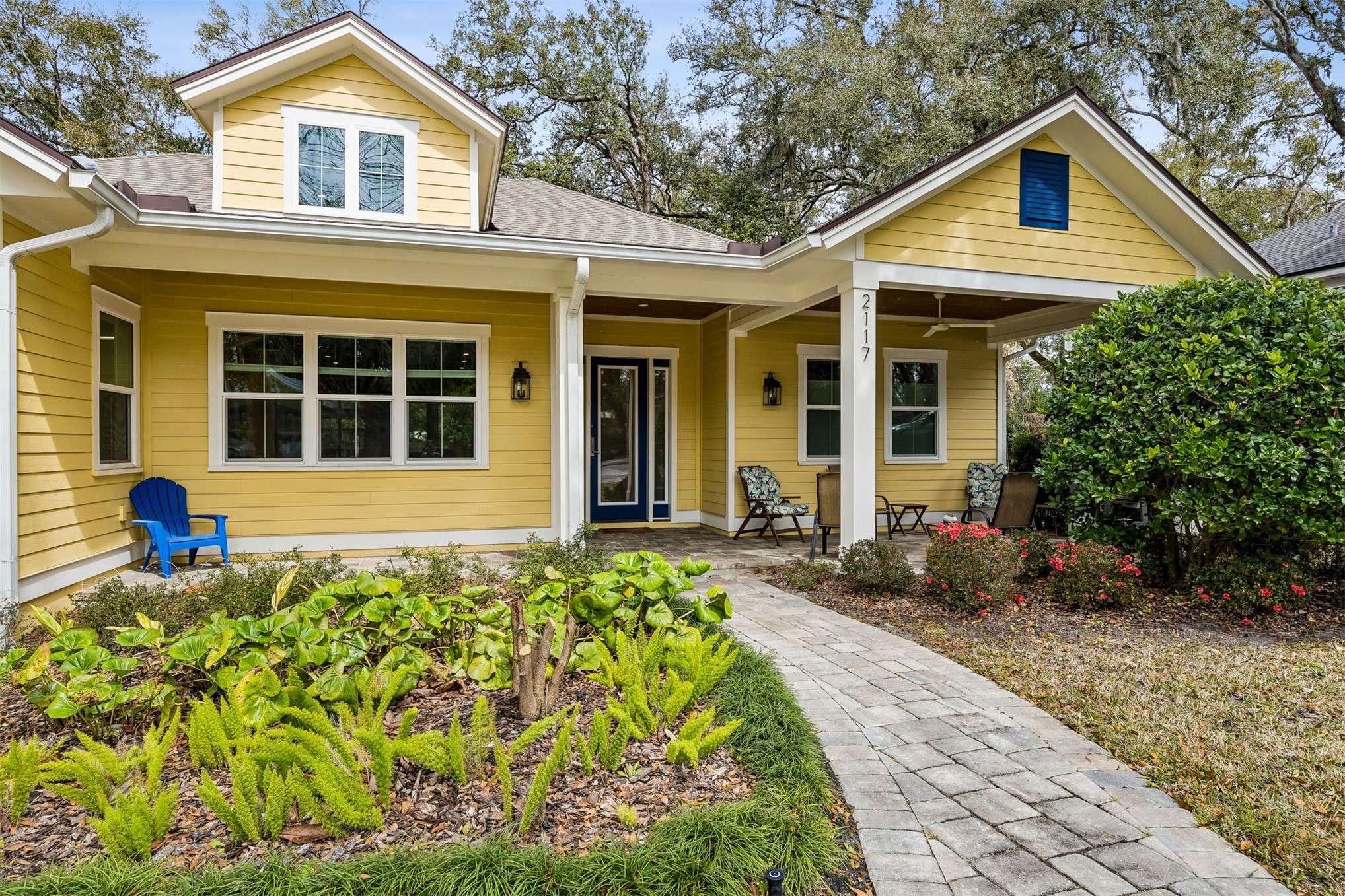 2117 Alachua Street Fernandina Beach, FL 32034 - Photo 7 of 52 front view of a house with a yard