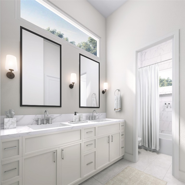 1002 East 25th Street Houston, TX 77009 - Photo 36 of 45 A convenient secondary guest bath with a thoughtful layout. Designed for comfort and efficiency, this
space is perfect for accommodating family or visitors while maintaining the home's aesthetic.