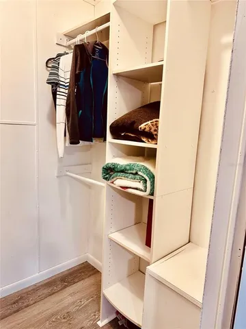 a view of walk in closet