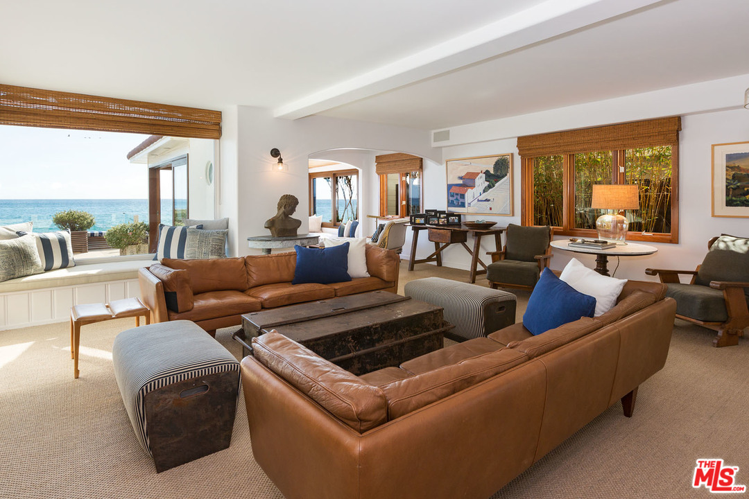 21644 Pacific Coast Highway Malibu, CA 90265 - Photo 16 of 53 a living room with furniture and a large window