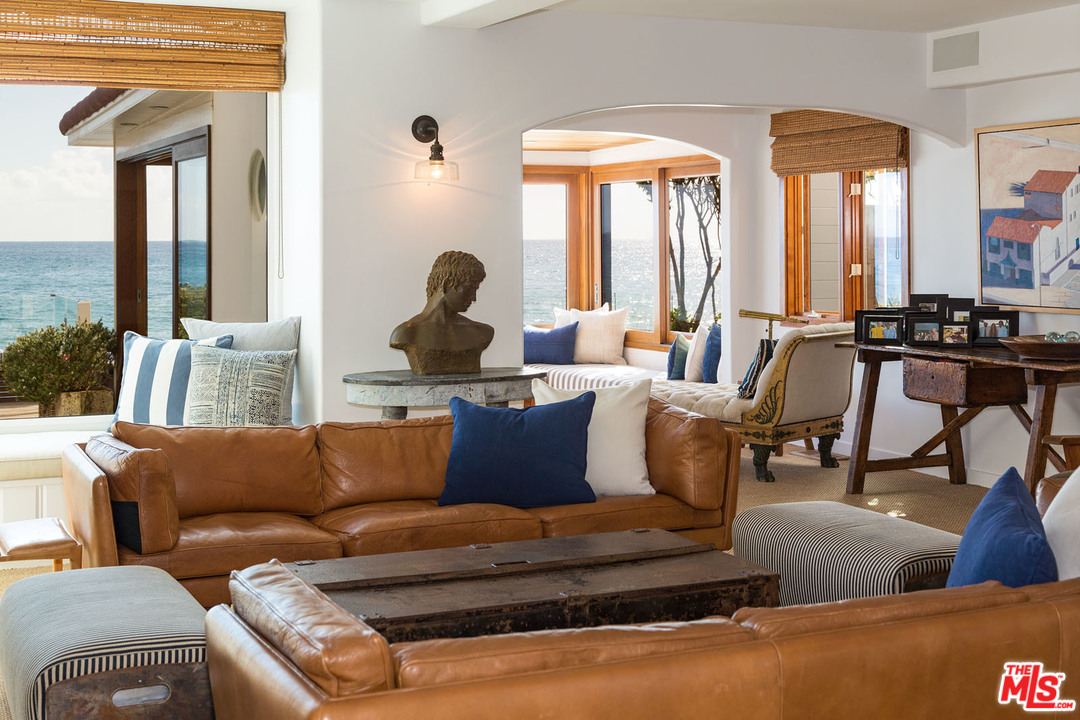 21644 Pacific Coast Highway Malibu, CA 90265 - Photo 17 of 53 a living room with furniture and floor to ceiling windows