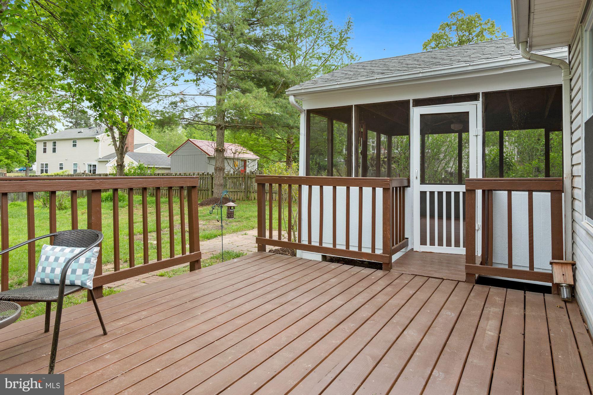 218 Choptank Road Stafford, VA 22556 - Photo 29 of 30 Access to Rear Lot and Porch from Deck