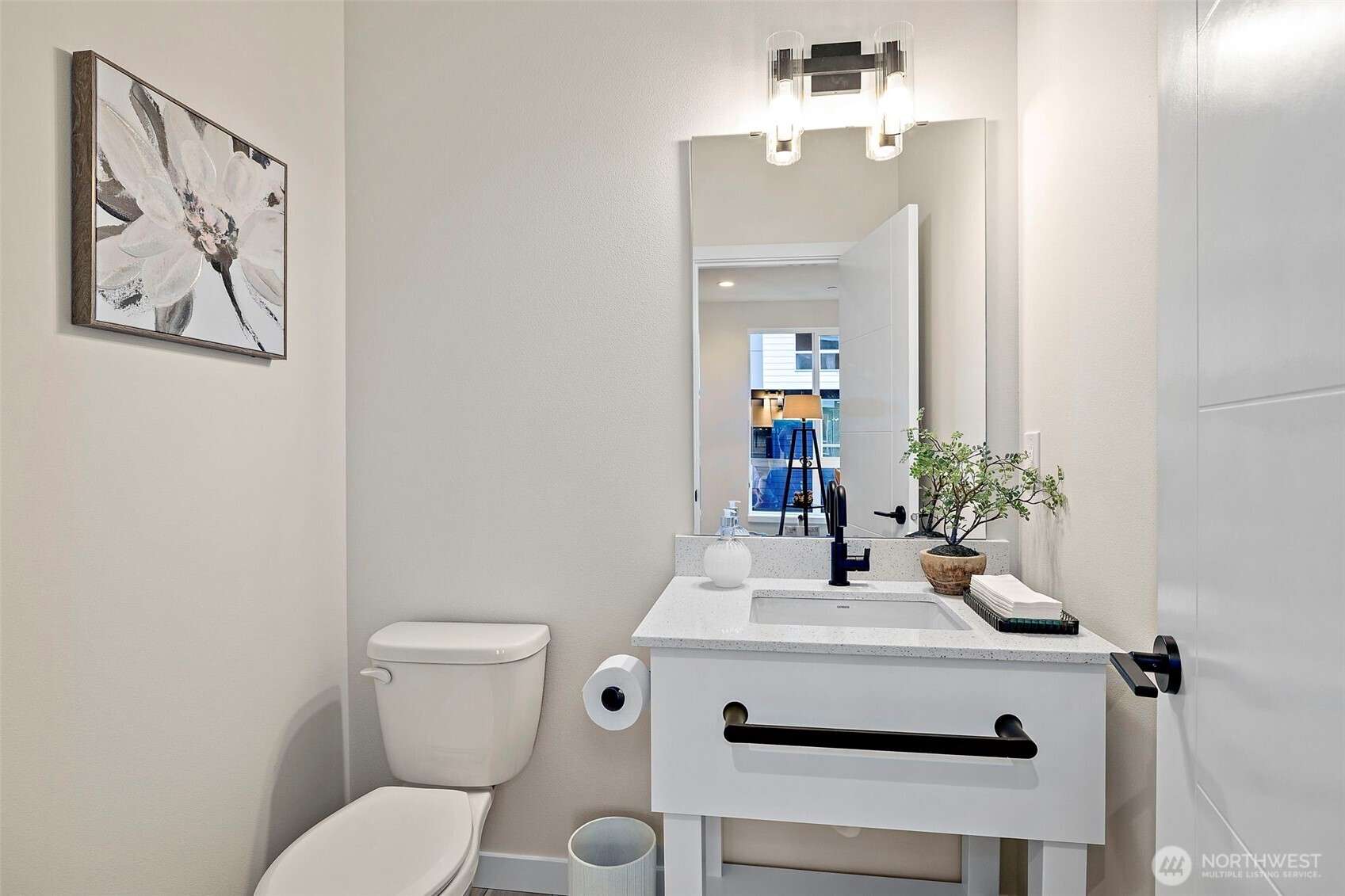 5015 144th Street Southwest, Unit C1 Edmonds, WA 98026 - Photo 17 of 36 a bathroom with a sink and a mirror
