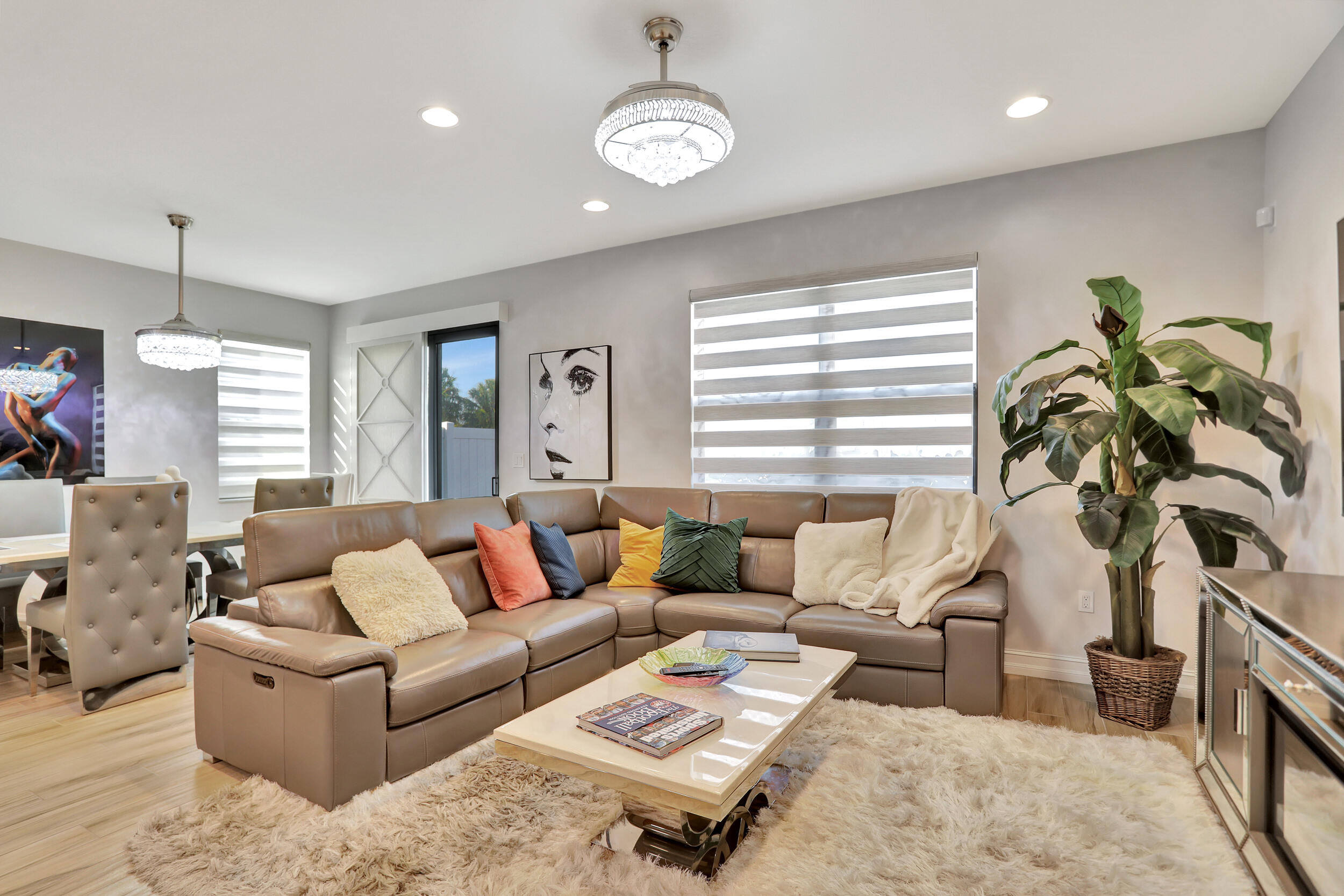 9517 Glider Way Boca Raton, FL 33428 - Photo 15 of 60 a living room with furniture potted plant and a window
