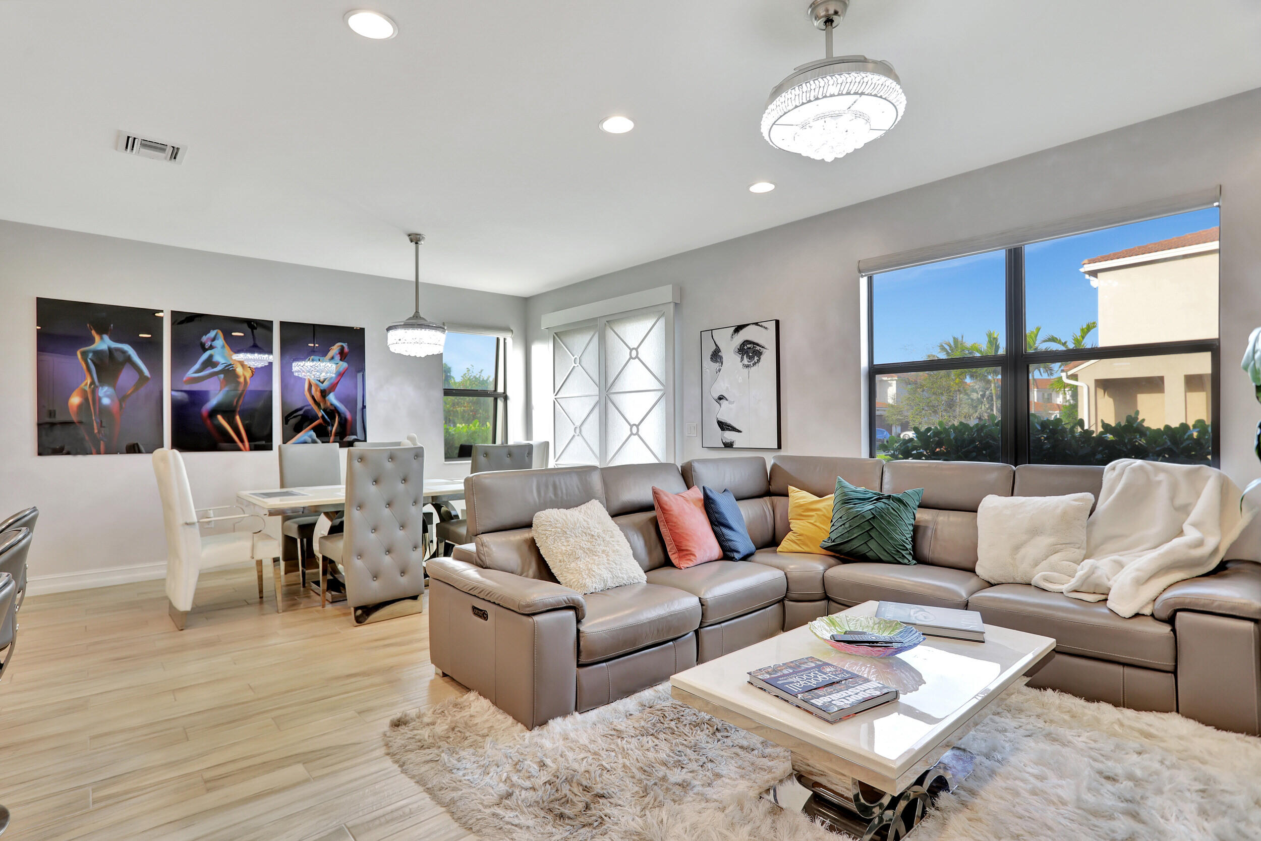 9517 Glider Way Boca Raton, FL 33428 - Photo 6 of 60 a living room with furniture and a large window