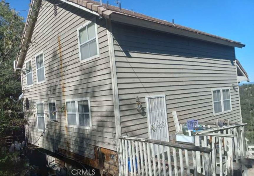 a view of a house with a balcony