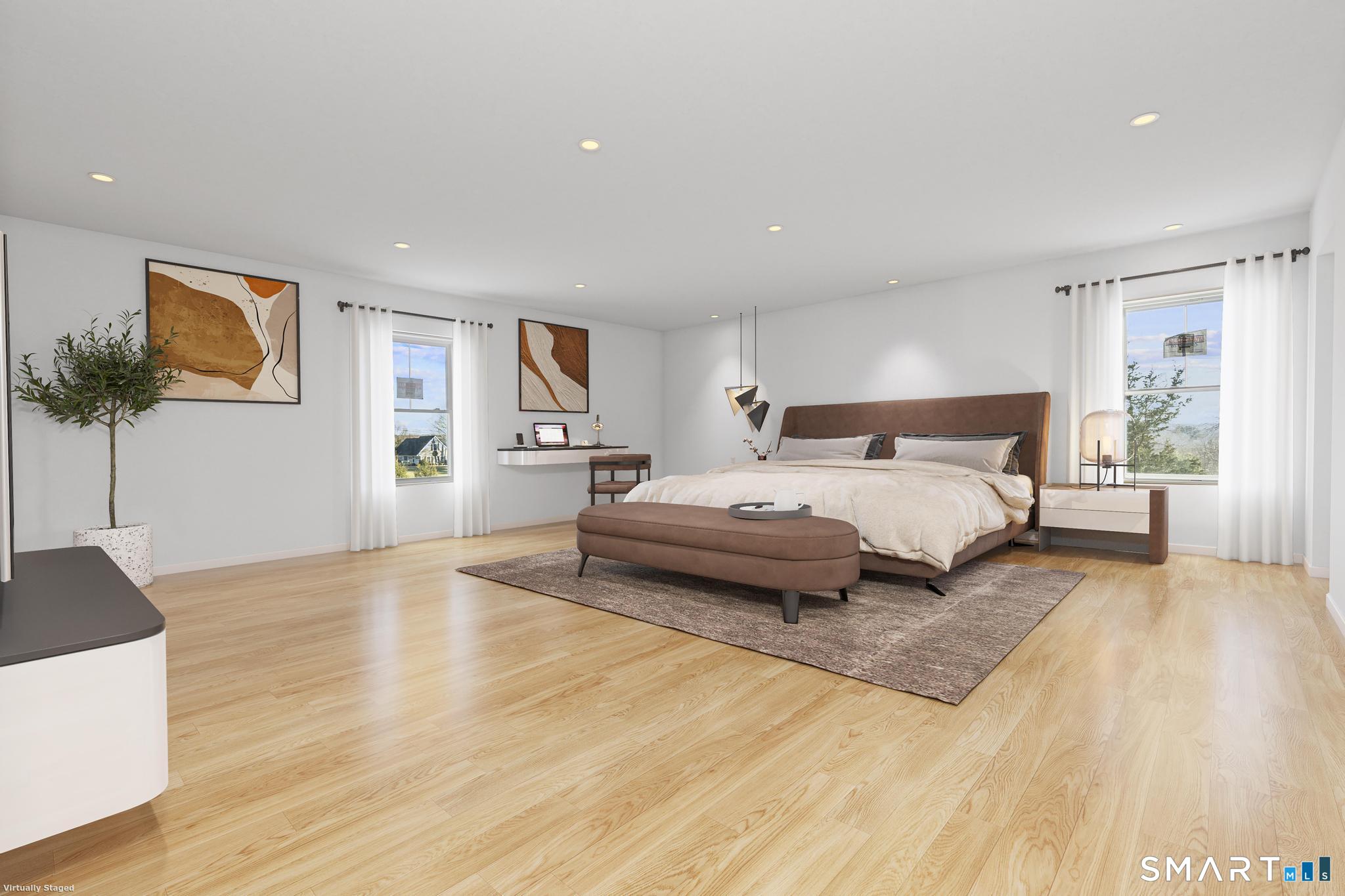 154 B Long Meadow Hill Road Brookfield, CT 06804 - Photo 11 of 37 a bedroom with a bed and a couch