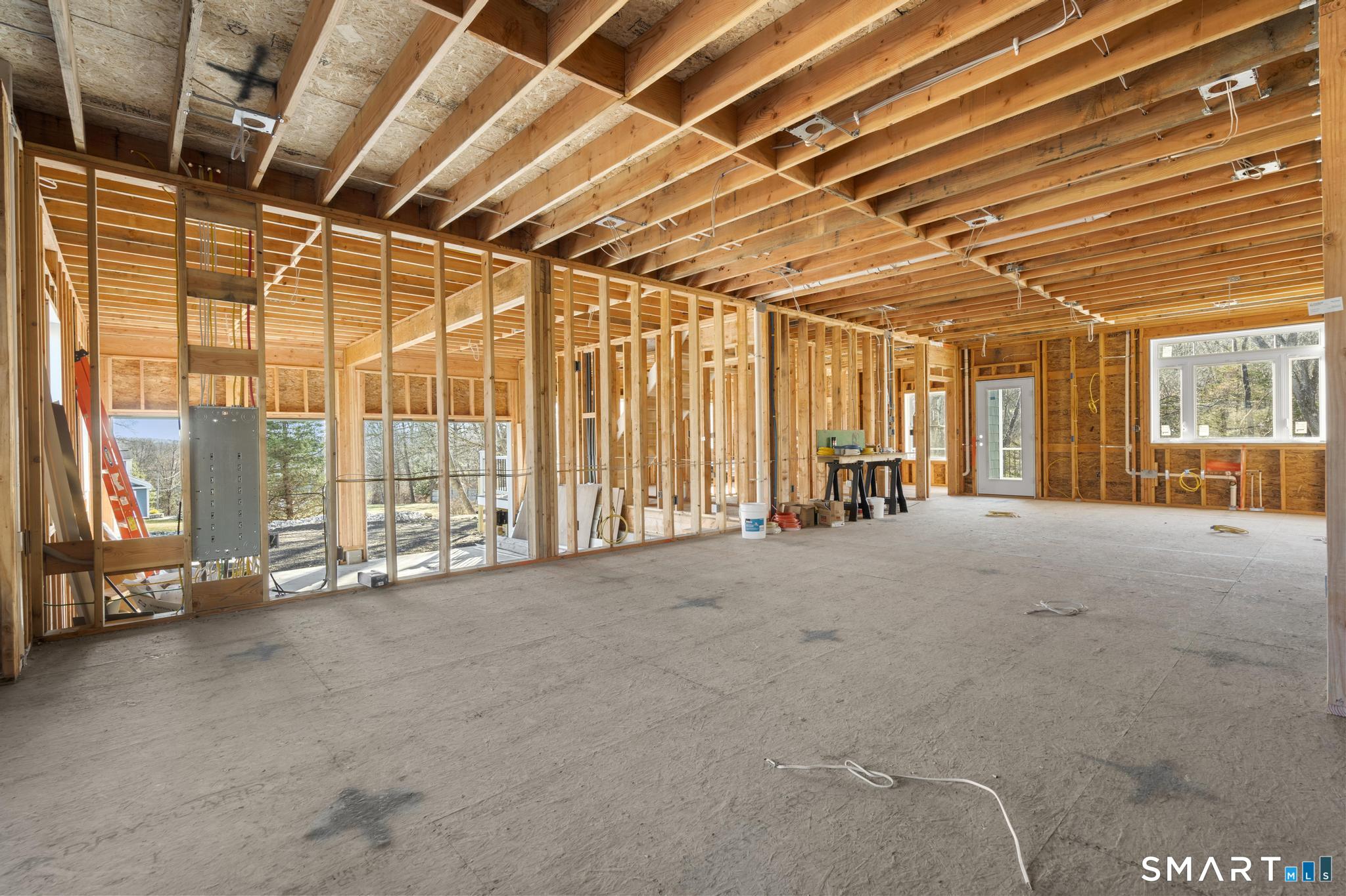 154 B Long Meadow Hill Road Brookfield, CT 06804 - Photo 2 of 37 a view of an empty room with glass door