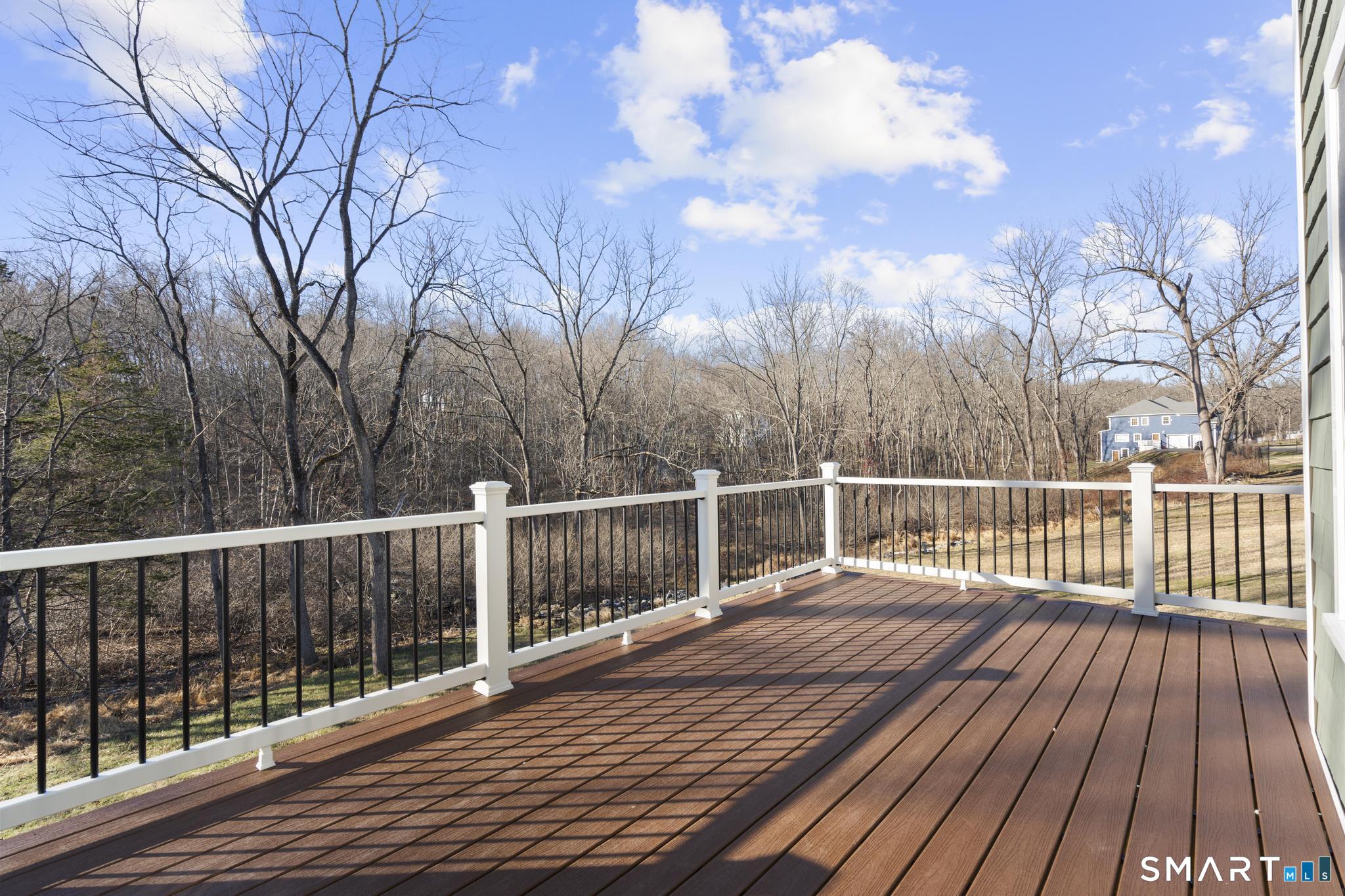 154 B Long Meadow Hill Road Brookfield, CT 06804 - Photo 31 of 37 a view of deck with wooden floor and wooden fence