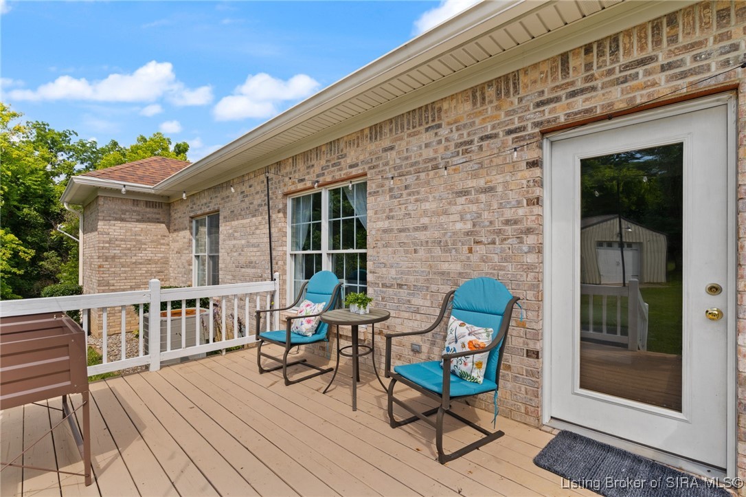 985 Big Indian Road Northeast Corydon, IN 47112 - Photo 24 of 62 Enjoy nature on your back deck