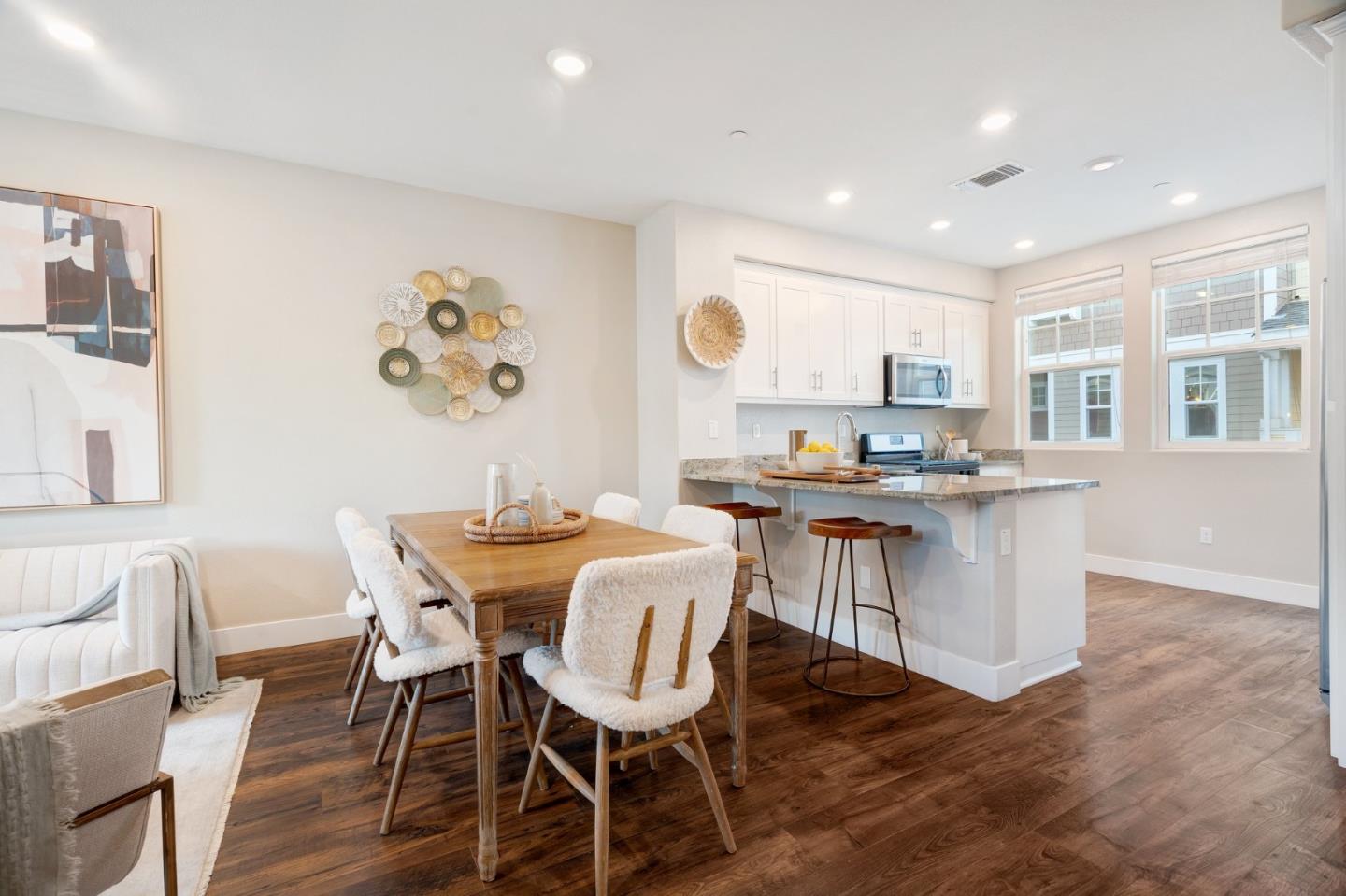 3911 Degree Lane Mountain View, CA 94043 - Photo 12 of 54 a view of kitchen with cabinets and wooden floor
