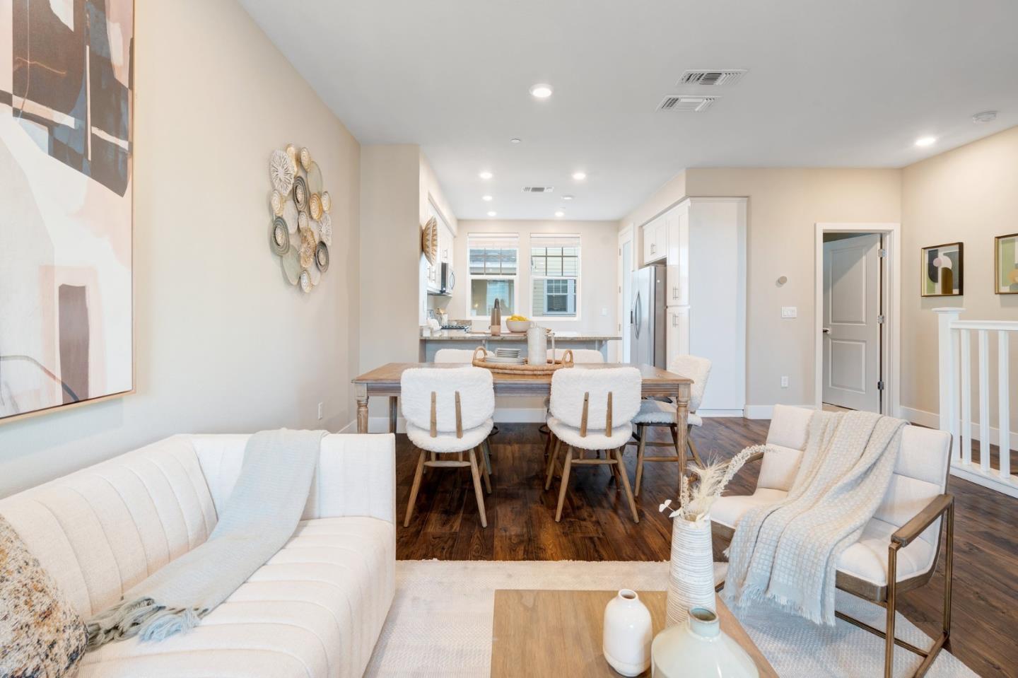 3911 Degree Lane Mountain View, CA 94043 - Photo 24 of 54 a living room with furniture kitchen and a table