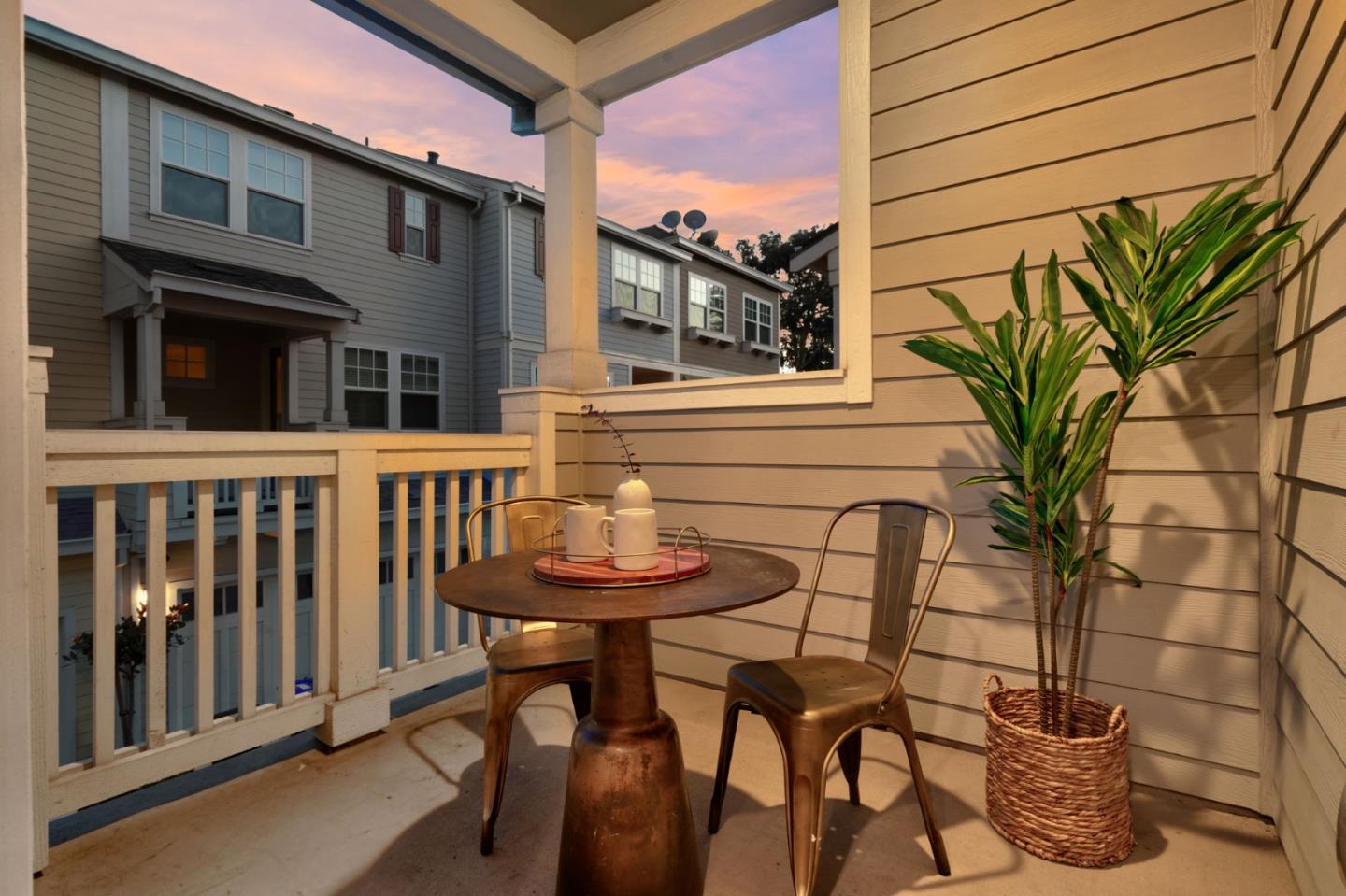 3911 Degree Lane Mountain View, CA 94043 - Photo 47 of 54 a view of a house with a table and chair and iron fence