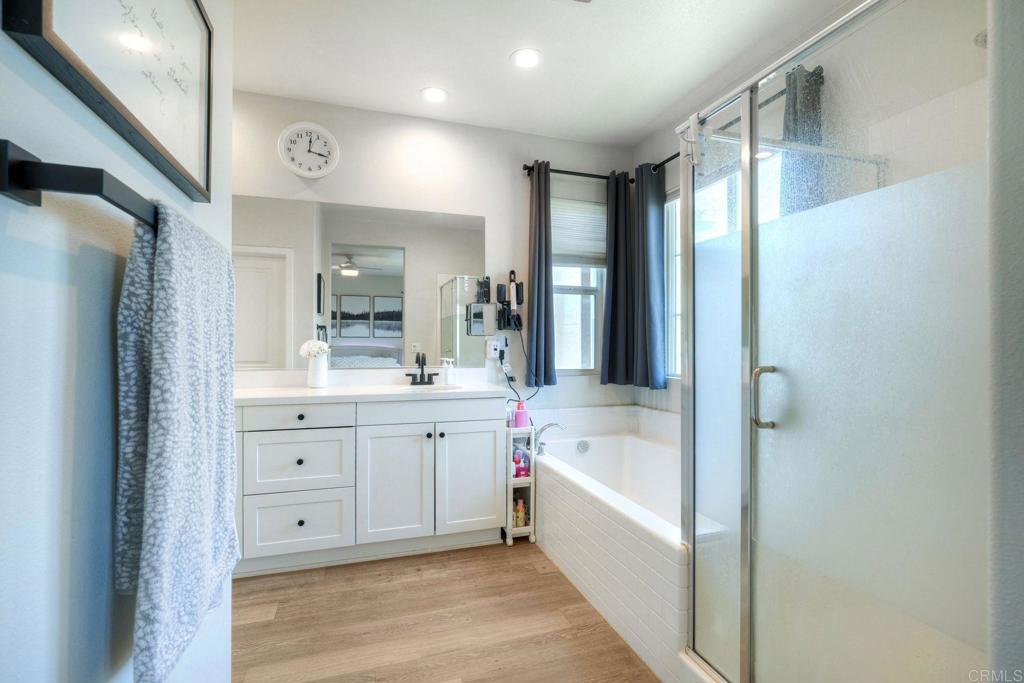 4141 Mission Tree Way Oceanside, CA 92057 - Photo 19 of 29 Separate Tub and Shower arrangement. Dual sink vanity as well.