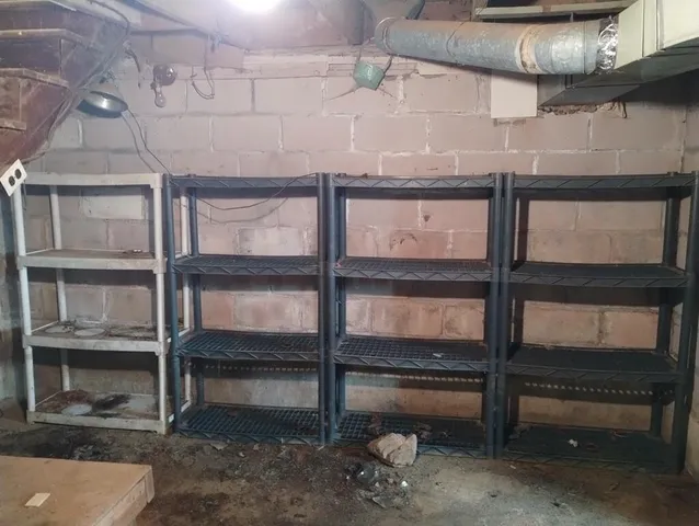 a view of backyard with green space