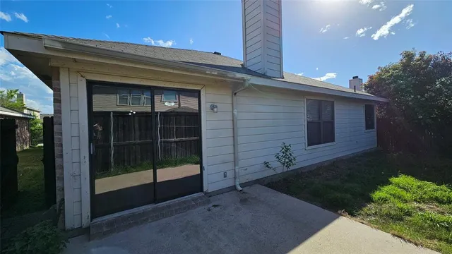 a view of a door of the house